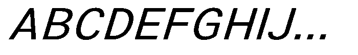 Zendory Expanded Narrow Italic Font UPPERCASE