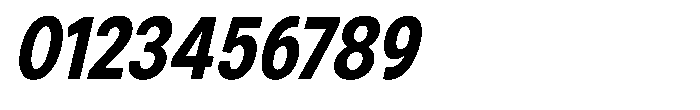 Zendory Extra Bold Condensed Narrow Italic Font OTHER CHARS