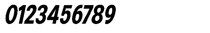 Zendory Extra Bold Condensed Oblique Font OTHER CHARS