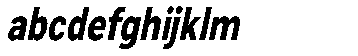 Zendory Extra Bold Condensed Oblique FONT