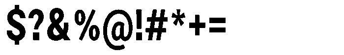Zendory Extra Bold Condensed Font OTHER CHARS