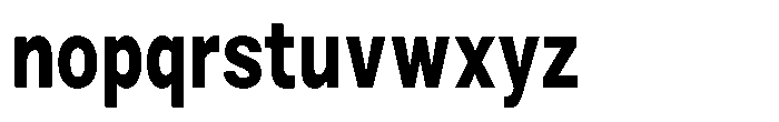 Zendory Extra Bold Condensed Font LOWERCASE