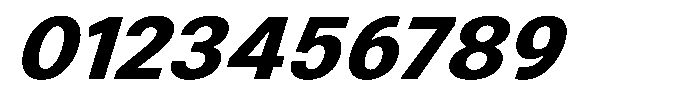 Zendory Extra Bold Expanded Narrow Italic Font OTHER CHARS