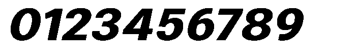 Zendory Extra Bold Expanded Oblique Font OTHER CHARS