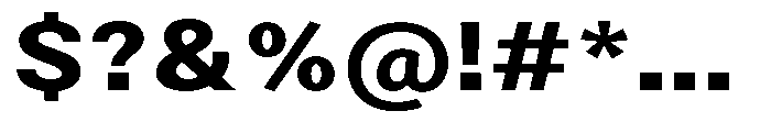 Zendory Extra Bold Expanded Font OTHER CHARS
