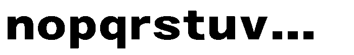 Zendory Extra Bold Expanded Font LOWERCASE