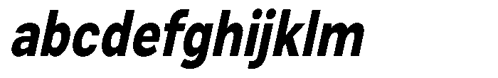 Zendory Extra Bold Narrow Condensed Obliq FONT