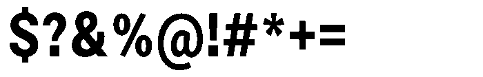 Zendory Extra Bold Narrow Condensed Font OTHER CHARS