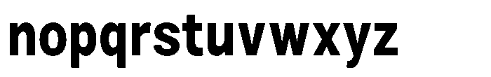 Zendory Extra Bold Narrow Condensed Font LOWERCASE