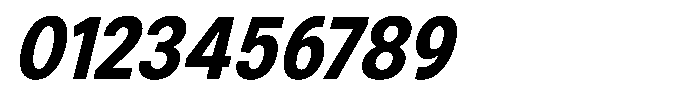 Zendory Extra Bold Narrow Italic Font OTHER CHARS