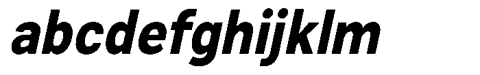 Zendory Extra Bold Narrow Oblique FONT