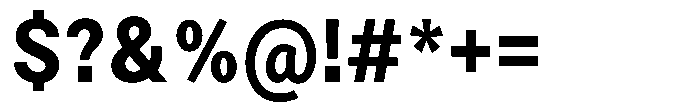 Zendory Extra Bold Narrow Font OTHER CHARS