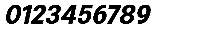 Zendory Extra Bold Oblique Font OTHER CHARS