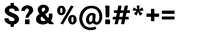Zendory Extra Bold Font OTHER CHARS