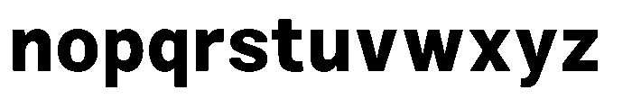 Zendory Extra Bold Font LOWERCASE