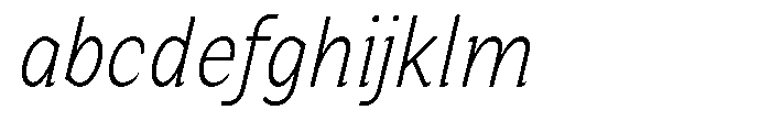 Zendory Extra Light Condensed Nr Ital FONT