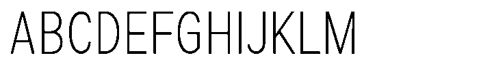 Zendory Extra Light Condensed Font UPPERCASE