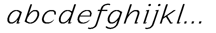 Zendory Extra Light Expanded Italic FONT