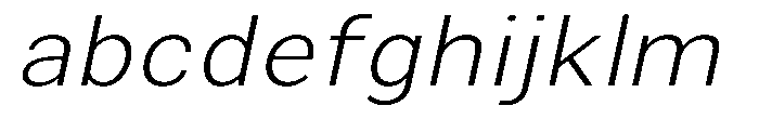 Zendory Extra Light Expanded Oblique FONT