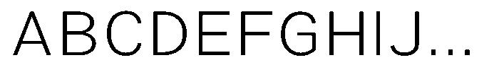 Zendory Extra Light Expanded Font UPPERCASE