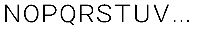 Zendory Extra Light Expanded Font UPPERCASE