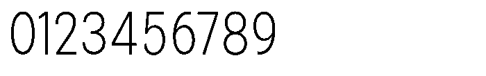 Zendory Extra Light Narrow Condensed Font OTHER CHARS