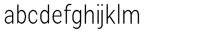 Zendory Extra Light Narrow Condensed FONT