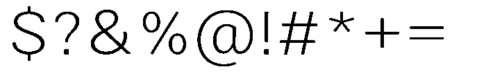 Zendory Extra Light Narrow Expanded Font OTHER CHARS