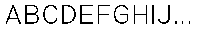 Zendory Extra Light Narrow Expanded Font UPPERCASE