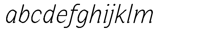 Zendory Extra Light Narrow Italic FONT