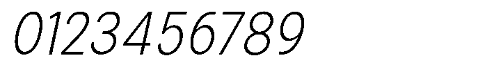 Zendory Extra Light Narrow Oblique Font OTHER CHARS
