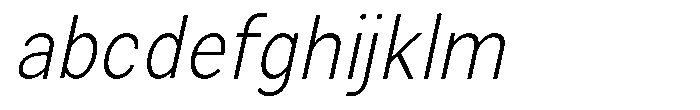Zendory Extra Light Narrow Oblique FONT