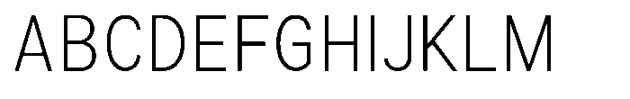 Zendory Extra Light Narrow Font UPPERCASE