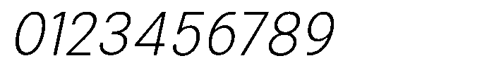 Zendory Extra Light Oblique Font OTHER CHARS