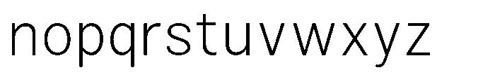 Zendory Extra Light Font LOWERCASE