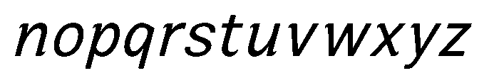 Zendory Italic Font LOWERCASE