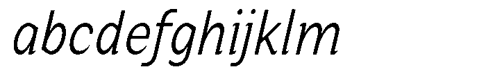 Zendory Light Condensed Narrow Italic FONT