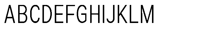 Zendory Light Condensed Font UPPERCASE