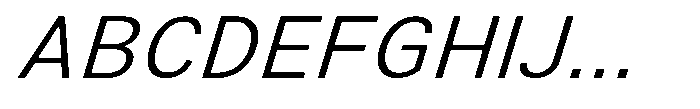 Zendory Light Expanded Narrow Italic Font UPPERCASE