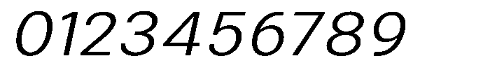 Zendory Light Expanded Oblique Font OTHER CHARS