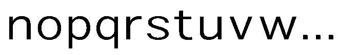 Zendory Light Expanded Font LOWERCASE