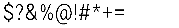 Zendory Light Narrow Condensed Font OTHER CHARS