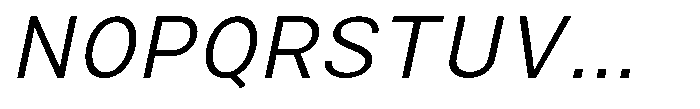 Zendory Light Narrow Expanded Oblique Font UPPERCASE