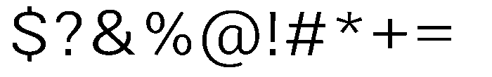 Zendory Light Narrow Expanded Font OTHER CHARS