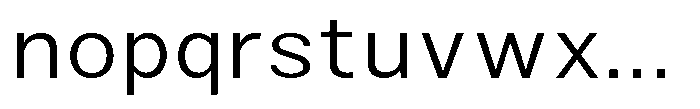 Zendory Light Narrow Expanded Font LOWERCASE