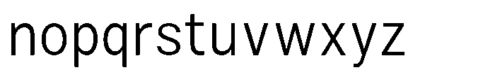 Zendory Light Narrow Font LOWERCASE