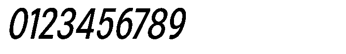 Zendory Medium Condensed Italic Font OTHER CHARS
