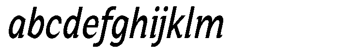 Zendory Medium Condensed Italic FONT
