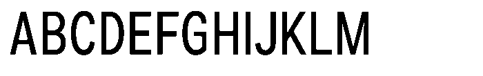 Zendory Medium Condensed Font UPPERCASE