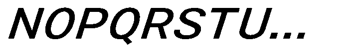Zendory Medium Expanded Italic Font UPPERCASE